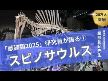 最速30万人突破の恐竜展「獣脚類2025」  福井県立恐竜博物館・服部博士が動画と記事で徹底解説！