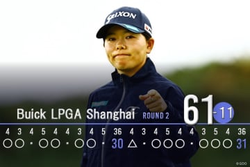 【速報】勝みなみ「61」でホールアウト 3連続バーディ締め