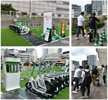 Lime、座れる電動モビリティ「ラクモ」　千葉駅に設置