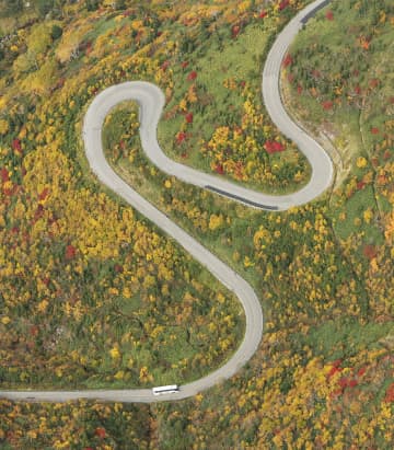立山の木々、色づき鮮やか　アルペンルート紅葉見頃
