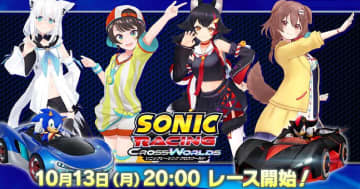 ホロライブライバーが「ソニックレーシング クロスワールド」を実況配信！有償DLC「マインクラフト」もプレイ