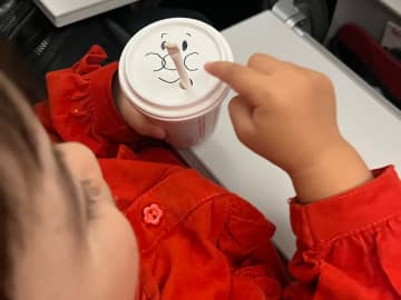 母親「帰りにJALの飛行機乗ったんだけど…」　機内での出来事に「CAさんすごい」「普通はできない」