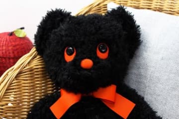 読書が大好き！ フワフワ、モコモコ、赤いおめめの「ブラックベア」