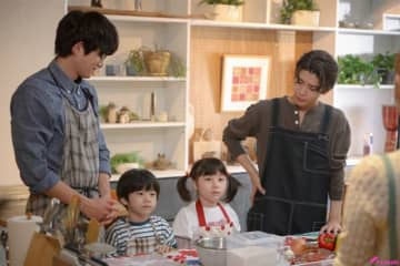 松島聡＆白洲迅「パパと親父のウチご飯」第2話はミニピザ作り！「絶対“最後まで”見て！」