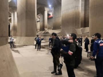 東武トップツアーズ、首都圏外郭放水路「地下神殿」でライトアップツアー