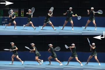 松田美咲が守備の極意を伝授！ 走りながらのフォアハンドで早く戻れるフットワークはコレ！【プロが明かすテニス上達法】＜SMASH＞