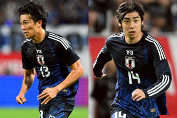 日本代表の名コンビ復活「大好きな2人」　揃って先発…試合前に並んだ2人が「ハッピーセット」