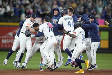 【MLB】マリナーズ、延長15回の激闘「ポランコの適時打」でサヨナラ勝利　24年ぶりリーグ優勝決定S進出　球団史上初の世界一へ前進