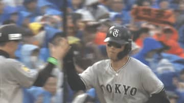若林楽人が反撃の2ラン　「仕事人」「CS男って若林楽人のことですか？」　堅実でコンパクトな一振りに称賛の声