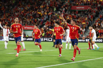 スペイン、ジョージアに完勝で欧州予選3連勝！　ピノ＆オヤルサバル弾で“首位固め”成功