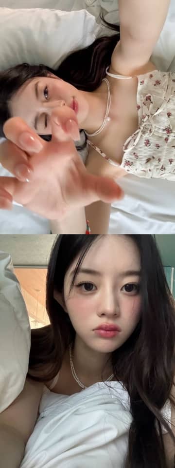 「そんなことしないで」ILLIT・ミンジュ、ベッドで見せた“無防備な可愛さ”に胸キュンするファン続出！【PHOTO】