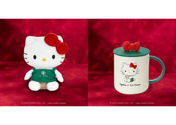 スターバックス×ハローキティの商品ラインアップを発表。ホリデーシーズンのアメリカとカナダで販売