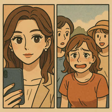 SNSで『美人ママ』と話題の友人。集合写真に写った現実がざわつきを呼んだ【短編小説】
