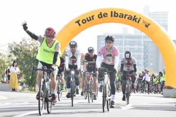 自転車で130キロ疾走　ツール・ド・茨城　つくばから大子