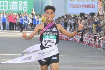 【出雲駅伝】国学院大連覇！　４区辻原輝が魅せた〝パビリオン走〟前田監督「気づいたら…」