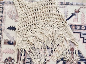 季節の変わり目に大助かり！【しまむら】着こなしがこなれる「かぎ針編みベスト」