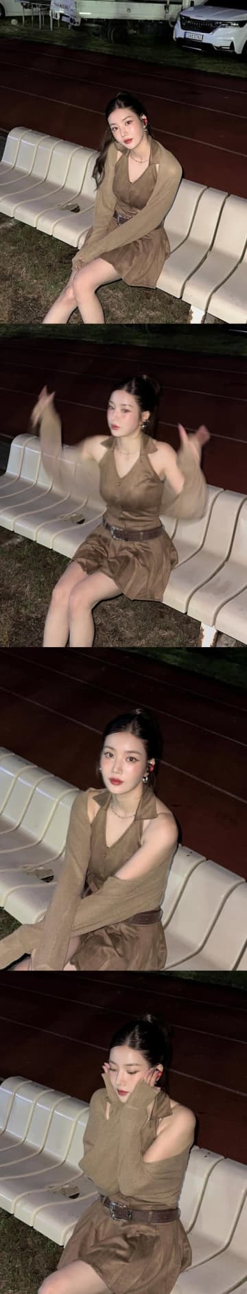 タイトワンピで魅せる“グラマラスボディ”…クォン・ウンビ、曲線美際立つ完璧プロポーション【PHOTO】