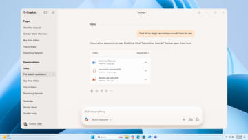 「Copilot on Windows」がMicrosoft/Google アカウントのデータと接続可能に／メール・カレンダー・連絡先を自然言語で検索、回答をOffice文書やPDFで出力する機能も