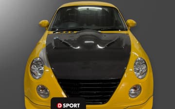 D-SPORT、ダイハツ・コペン（L880K）用「カーボンボンネット」＆「フロントグリル」