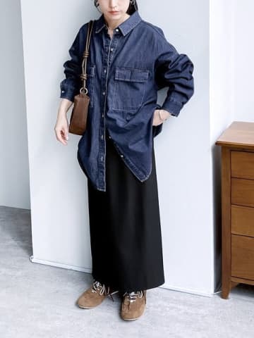 黒ロングスカートはこう着れば地味見え回避で垢抜ける！おしゃれな人の最旬着こなし5style