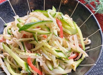 火を使わずにラクうま♪「もやし×きゅうり」のレンチンおかず