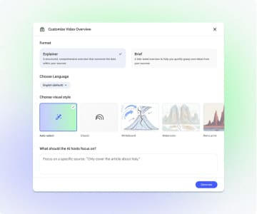 グーグルのNotebook LMに「Nano Banana」での画像生成、動画解説がより分かりやすく