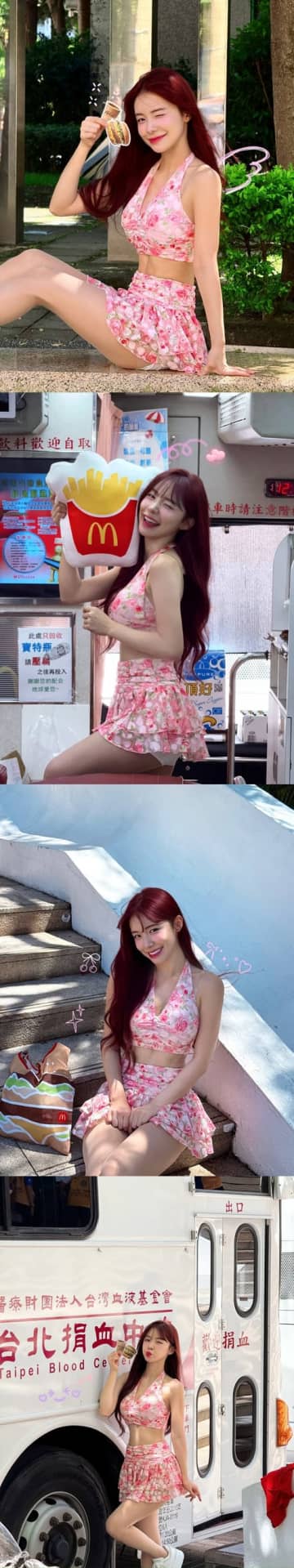美脚も美腹筋もマル見え！韓国チアガール、超ミニ衣装の大胆お座りSHOTでファンの視線強奪【PHOTO】