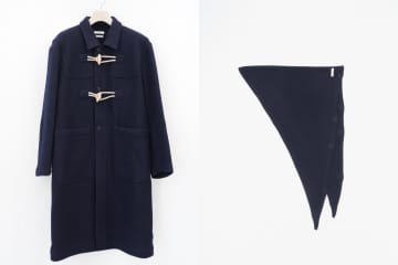 フジ“ステンカラー”のダッフルコート＆カシミヤスカーフ、経年変化を楽しむイタリアレザーベルトも