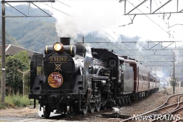 【秩父鉄道】行田市駅発「SL日本遺産のまち行田号」、2回目を運転　ヘッドマークなどは秋バージョンに