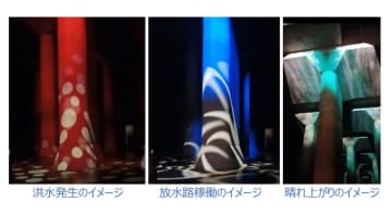 東武トップツアーズ、首都圏外郭放水路・防災地下神殿で新コース「ライトアップツアー」始動