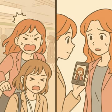 「ちょっと！あんたのせいよ」通勤ラッシュの駅で叫ぶ女を黙らせた、スマホの予想外の証拠とは【短編小説】