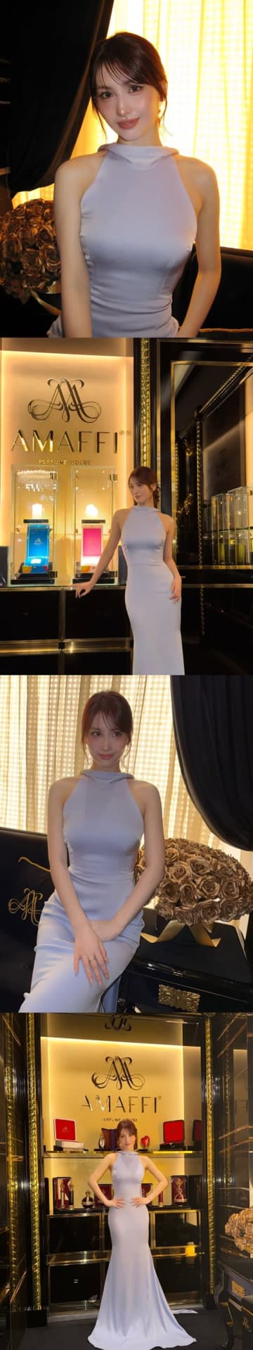 はちきれそう…TWICE・モモ、“ピチっ”と極上ボディが浮かび上がる危険ドレス姿【PHOTO】