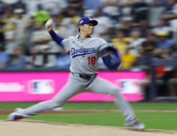 山本1失点完投、ドジャース連勝　大谷は4試合ぶり安打