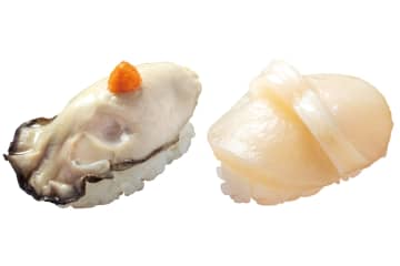 はま寿司、カキの握りやカキフライ寿司を110円で味わえる「牡蠣と秋の旨ねた祭り」実施
