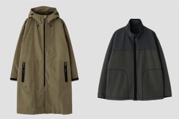 マーガレット・ハウエル×ミズノ“防水透湿性×防風性”の高機能コート、耳あて付きニット帽も