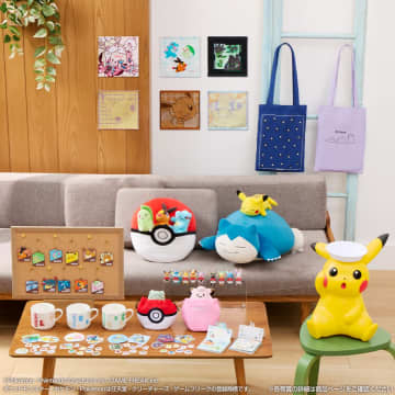 「ポケモン」一番くじ新作、カビゴンの上でピカチュウが眠るぬいぐるみも　11月7日より販売開始