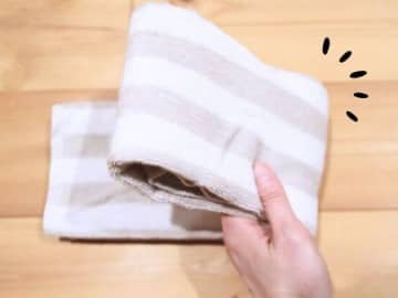 ただ折るだけで"ホテル仕様"に！？見た目すっきり＆取り出しやすい【タオル収納】