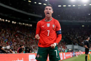 サッカー・ポルトガル代表ロナルド、ハンガリー戦で２得点　Ｗ杯予選の最多得点者に