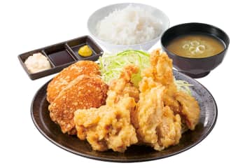 からやま、人気メニュー「とり天」合盛り定食や単品メニューで復活