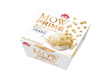 「モウ プライム 白いクッキー＆クリーム」ほんのり塩味のバタークッキー×コク深いミルクアイス、冬限定で