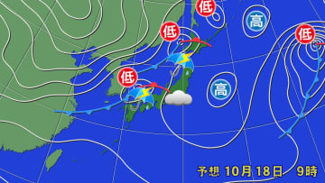 週末は雨・風強まり荒天も この雨の後は上空に寒気が 全国的に秋深まる