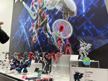 「機動戦士ガンダム ジークアクス」ハンブラビのHGガンプラ原型展示！【#全日本模型ホビーショー】赤いガンダム用オプションと01ガンダムも