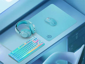 SteelSeries エントリーモデルのキーボードとマウスパッドに新色 別売りのデバイスとも色を合わせられる