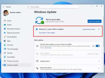 Windows 11 25H2、希望者向けに展開開始