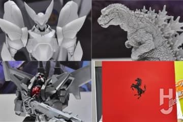 PLAfig.「ゴジラ（2001）」、ACKS「グリフォン」「ダンクーガ」が展示。楽プラ「フェラーリ 512 BB」の商品化も決定！【青島文化教材社／第63回全日本模型ホビーショー】