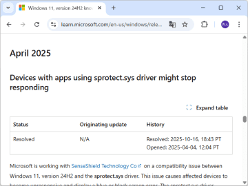 「Windows 11 24H2」のセーフガードはすべて解除 ～「sprotect.sys」非互換問題も解決／「SenseShield」採用アプリがインストールされた環境でBSoD、発表から半年かけて解消