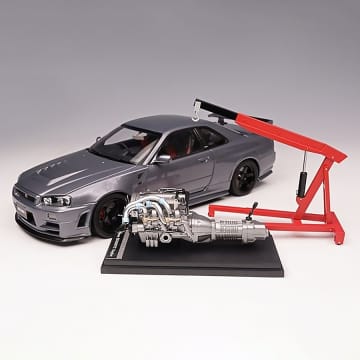 GT-R BNR34が1/18スケールモデルに！　開閉機構付きの圧倒的な再現度