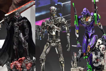 『ターミネーター2』T-800のプラキット試作モデルが展示！ 『ベルセルク』ガッツの作例やハイクオリティスタチューなど見応えバツグン！【プライム１スタジオ／第63回全日本模型ホビーショー】