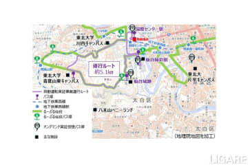 WILLERと東北大学、カーボンニュートラル燃料オンデマンドバスを仙台市内で実証運行