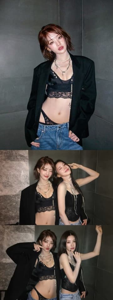 「ちゃんと服着てね…」i-dle・ミンニ＆ミヨン、“あられもない”アンダーウェアルックが話題【PHOTO】